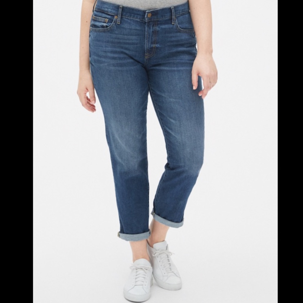 LIKE NEW Gap Girlfriend Jeans - midrise, 29r - Picture 5 of 6
